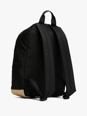 sac à dos arrondi essential noir pour hommes tommy jeans