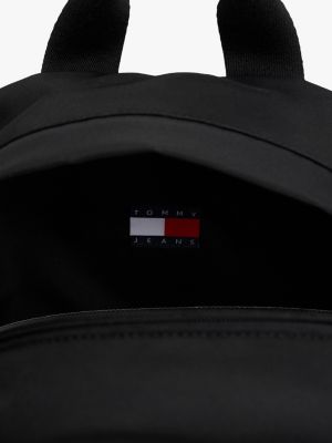 sac à dos arrondi essential noir pour hommes tommy jeans