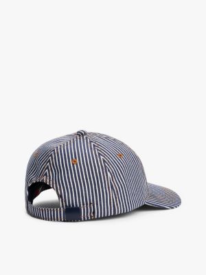 multi heritage stripe baseball cap for men tommy jeans