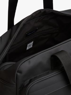 schwarz dufflebag mit metall-logo für herren - tommy hilfiger