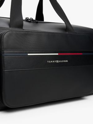 schwarz dufflebag mit logo aus metall für herren - tommy hilfiger