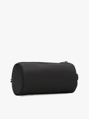 black metal logo washbag for men tommy hilfiger