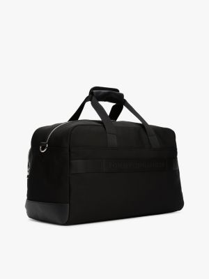 black th business logo duffel bag for men tommy hilfiger