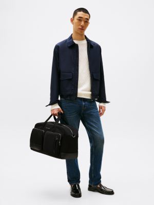 sac duffle th business à logo noir pour hommes tommy hilfiger