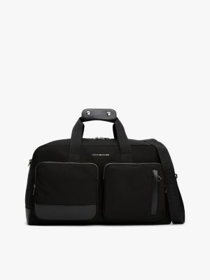 sac duffle th business à logo black pour hommes tommy hilfiger