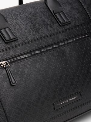 schwarz th monogram duffelbag für herren - tommy hilfiger