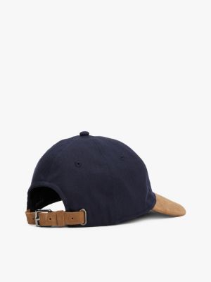 casquette à tissage chevron et drapeau brodé plusieurs couleurs pour hommes tommy hilfiger