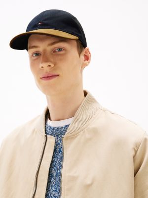 multi baseball-cap mit fischgrätmuster und flag für herren - tommy hilfiger