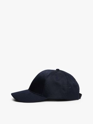 blue th monogram baseball cap for men tommy hilfiger