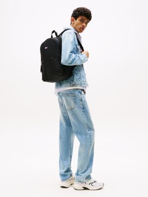 black logo dome backpack for men tommy jeans