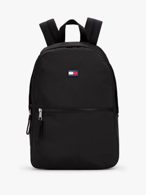 black logo dome backpack for men tommy jeans