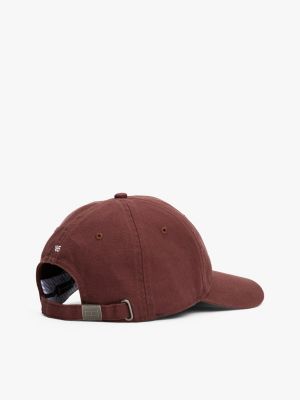 beige hilfiger flag baseball cap for men tommy hilfiger