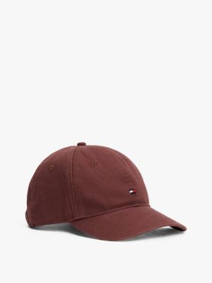 beige hilfiger flag baseball-cap für herren - tommy hilfiger