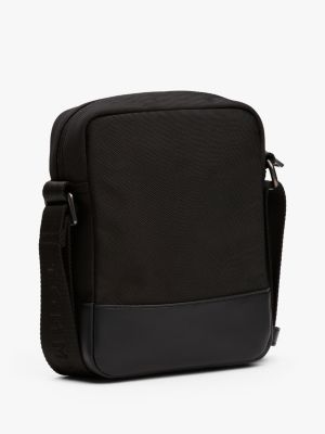 schwarz reise-reporterbag mit metall-logo für herren - tommy hilfiger
