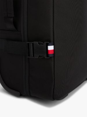 czarny miękka walizka kabinowa dla mężczyźni - tommy hilfiger
