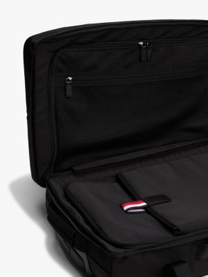 czarny miękka walizka kabinowa dla mężczyźni - tommy hilfiger