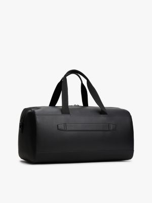 black metal logo crossbody duffel bag for men tommy hilfiger