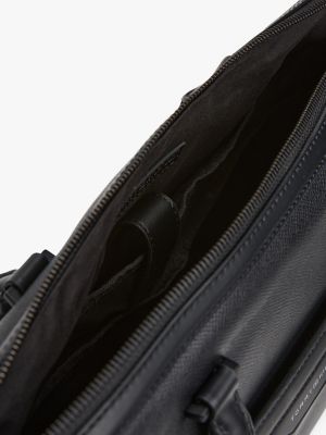 sacoche pour ordinateur portable th business noir pour hommes tommy hilfiger