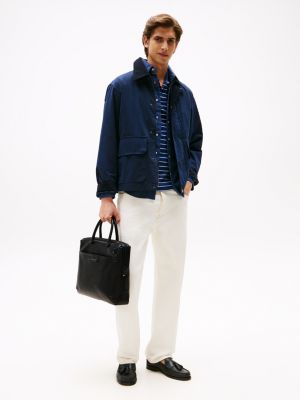 sacoche pour ordinateur portable th business noir pour hommes tommy hilfiger