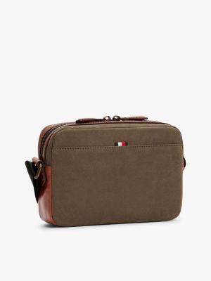 blau casual crossbody-tasche mit metall-logo für herren - tommy hilfiger