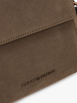 blau casual crossbody-tasche mit metall-logo für herren - tommy hilfiger