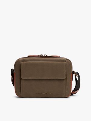 blue casual crossbody-tasche mit metall-logo für herren - tommy hilfiger