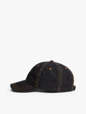 grau heritage baseball-cap aus denim für herren - tommy jeans