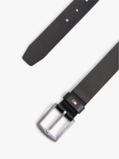 Denton Enamel Flag Leather Belt — Black 2