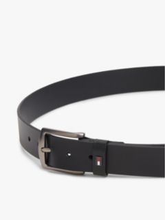 Denton Enamel Flag Leather Belt — Black 3