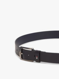 Denton Enamel Flag Leather Belt — Blue 3