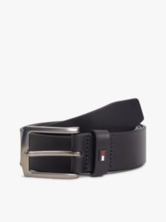 Denton Enamel Flag Leather Belt — Blue 1