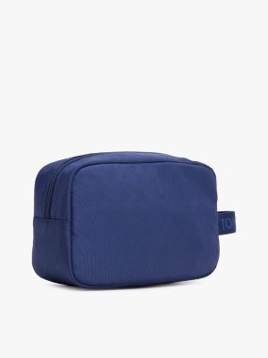 blue essential washbag for men tommy jeans