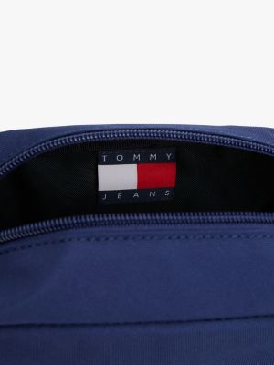 blue essential washbag for men tommy jeans