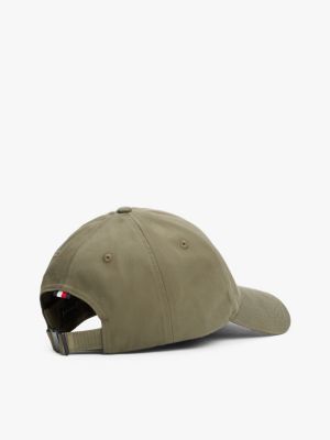 khaki baseball-cap mit th-monogramm für herren - tommy hilfiger