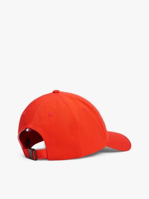 orange contrast th monogram baseball cap for men tommy hilfiger