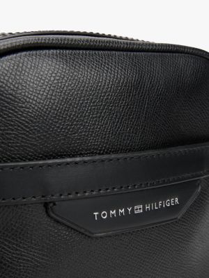 borsa reporter th business in pelle nero da uomini tommy hilfiger