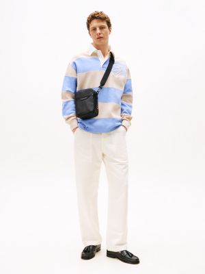 borsa reporter th business in pelle nero da uomini tommy hilfiger