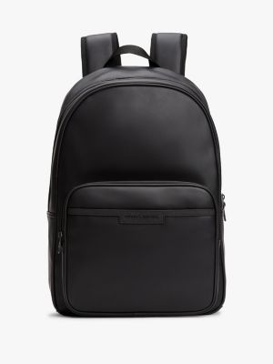 sac à dos à dos en maille et logo en métal black pour hommes tommy hilfiger