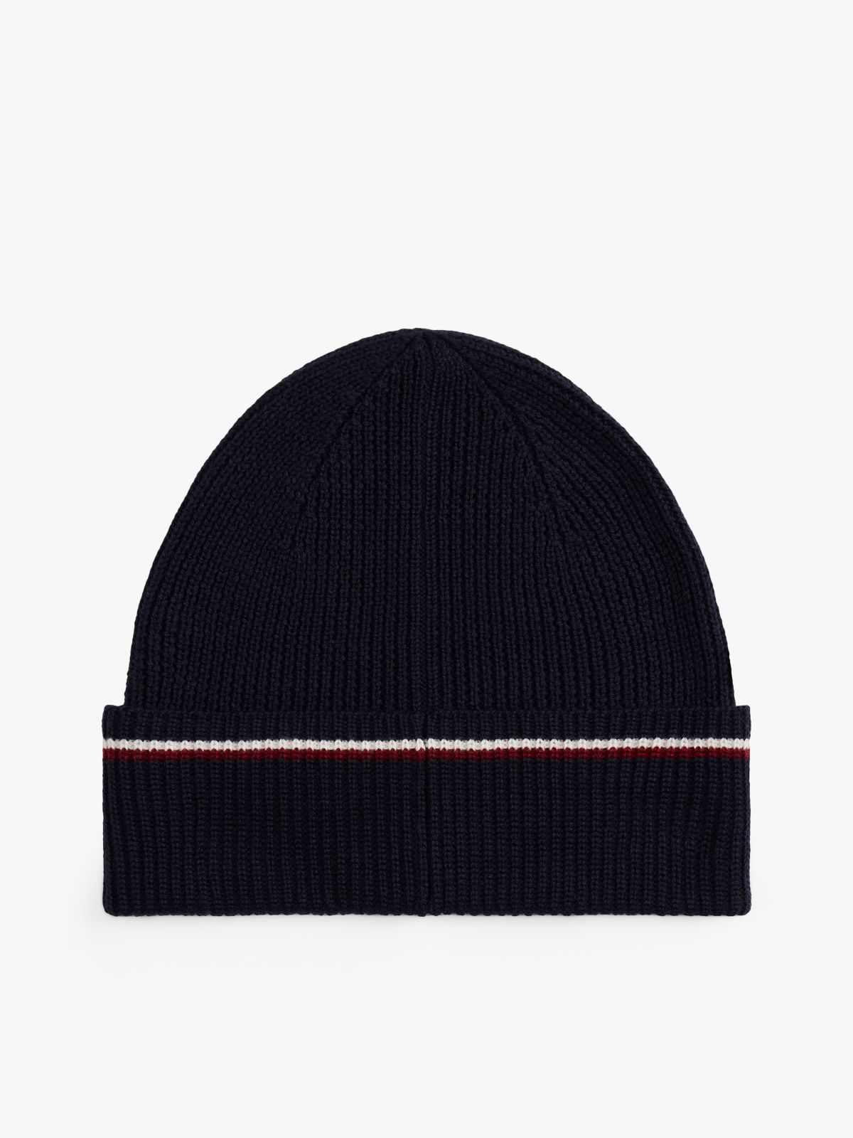 Signature Tape Wool Blend Beanie — Blue