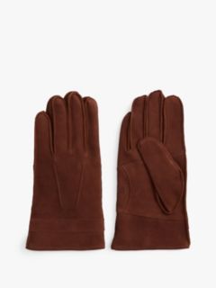 Hilfiger Flag Leather Gloves — Brown 1
