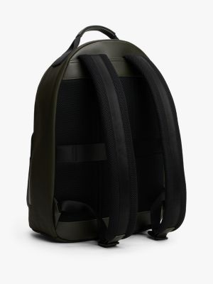sac à dos avec logo en métal vert pour hommes tommy hilfiger
