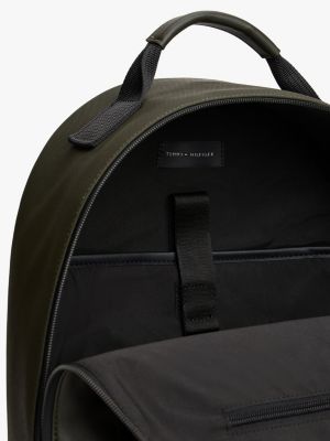 sac à dos avec logo en métal vert pour hommes tommy hilfiger