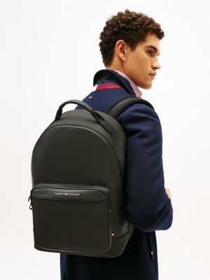 sac à dos avec logo en métal vert pour hommes tommy hilfiger