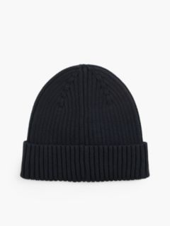 Heritage Logo Rib-Knit Beanie — Blue 2