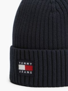 Heritage Logo Rib-Knit Beanie — Blue 3