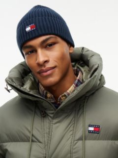 Heritage Logo Rib-Knit Beanie — Blue 4