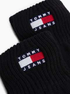 Heritage Rib-Knit Cuff Gloves — Black 2