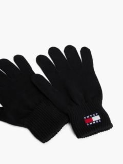 Heritage Rib-Knit Cuff Gloves — Black 3