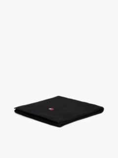 Heritage Logo Rib-Knit Scarf — Black 3