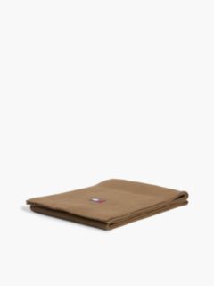 Heritage Logo Rib-Knit Scarf — Brown 3